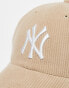 47 Brand – New York Yankees – Kappe aus Cord in Beige