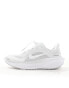 Фото #4 товара Nike Running Zoom Pegasus 41 trainers in white and platinum