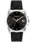 ფოტო #1 პროდუქტის Women's Greyson Quartz Black Leather Strap Watch 36mm