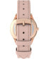 Women's Quartz Analog Premium Dress Leather Pink Watch 32mm