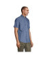 Фото #3 товара Men's Short Sleeve Button Down Chambray Traditional Fit Shirt
