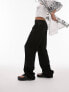 Фото #1 товара Topshop tailored wide leg slouch trouser in black