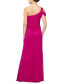 Фото #2 товара Women's Ruched One-Shoulder Gown