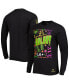 Фото #2 товара Men's Black LA Galaxy Papel Picado Long Sleeve T-shirt