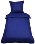 Фото #2 товара Комплект постельного белья One-Home Uni dunkelblau 135 x 200 см