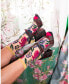 Women's Festive Floral Sheer Sock