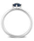 ფოტო #3 პროდუქტის Sapphire (5/8 ct. t.w.) Solitaire Stackable Ring in 10K White Gold