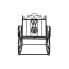 Rocking Chair DKD Home Decor Black Metal Aluminium 63 x 89 x 92 cm