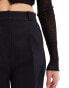 & Other Stories slim leg tailored trousers in black