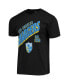 Фото #3 товара Men's Black Los Angeles Chargers Slant T-shirt