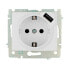 Фото #1 товара Plug-in base Solera erp60usb USB Европейская 250 V 16 A встроенный