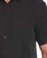 Фото #4 товара Men's Big & Tall Floral Textured Jacquard Short Sleeve Shirt