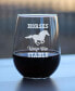 Фото #3 товара Horses Keep Me Stable Horse Gifts Stem Less Wine Glass, 17 oz