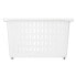 Multi-purpose basket With wheels White Plastic 17,5 x 26 x 46 cm (12 Units)