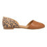 Фото #1 товара TOMS Jutti Dorsay Leopard Slip On Womens Brown Flats Casual 10017922T