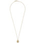 Фото #2 товара Wrapped diamond Leo Constellation 18" Pendant Necklace (1/20 ct. tw) in 10k Yellow Gold, Created for Macy's