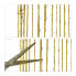 2 x Fadenvorhang Glitzer gold 145x245 cm
