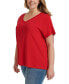 Plus Size V-Neck T-Shirt