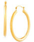 ფოტო #1 პროდუქტის Medium Polished Hoop Earrings in 14k Gold,