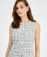 ფოტო #4 პროდუქტის Juniors' Tweed Sleeveless Mini Dress