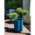 RIVIERA GRANIT TULIP runder Blumenkasten - Kunststoff - Durchmesser 40 cm - Blau