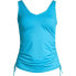 ფოტო #16 პროდუქტის Women's D-Cup Adjustable V-neck Underwire Tankini Swimsuit Top Adjustable Straps