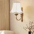 Фото #13 товара Uonlytech Green Fabric Hessian Clip On Lamp Shade for Chandelier Wall Lamp Living Room Bedroom