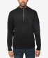 Men's Mock Neck Texture Quarter Zip Knitted Sweater