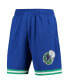 ფოტო #3 პროდუქტის Men's Blue Dallas Mavericks 1998 Hardwood Classics 75th Anniversary Swingman Shorts