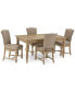 Фото #1 товара Sonora 5-pc. Dining Set (Rectangular Expandable Table + 4 Upholstered Side Chairs)