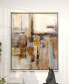 Canvas Abstract Framed Wall Art with Silver-Tone Frame, 40" x 1" x 40"