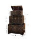 Wood Traditional Trunk, Set of 3