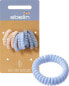 Фото #1 товара Spiralhaargummis Recycling blau, beige, 9 St