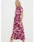 ფოტო #2 პროდუქტის Fat Face Women's Aster Wallpaper Floral Midi Dress