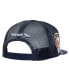 Mitchell Ness Men's Navy Boston Red Sox Rope Trucker Snapback Hat