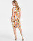 ფოტო #2 პროდუქტის Women's Printed O-Ring Sheath Dress