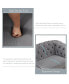 64" Velvet Upholstered Loveseat Sofa, Modern Loveseat Sofa With Thick Removable Seat Cushion