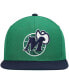 Фото #3 товара Men's Green, Navy Dallas Mavericks Hardwood Classics Team Two-Tone 2.0 Snapback Hat