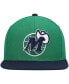 Men's Green, Navy Dallas Mavericks Hardwood Classics Team Two-Tone 2.0 Snapback Hat