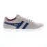 Фото #1 товара Gola Equipe Suede CMA495 Mens Gray Suede Lace Up Lifestyle Sneakers Shoes 10