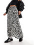 Vero Moda elasticated waistband maxi skirt in mono floral