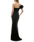 ფოტო #2 პროდუქტის Women's Glitter One-Shoulder Evening Gown