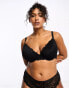 Фото #2 товара ASOS DESIGN Curve Dylan lace push-up bra in black