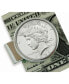 ფოტო #1 პროდუქტის Men's Sterling Silver Peace Coin Money Clip