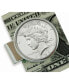 Men's Sterling Silver Peace Coin Money Clip