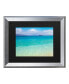 Pierre Leclerc Blue Beach Maui Matted Framed Art - 27" x 33"