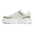 Фото #3 товара Puma Mayze Stack Edgy Leopard Lace Up Womens Off White Sneakers Casual Shoes 39