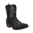 Roper Amelia Snip Toe Cowboy Booties Womens Black Casual Boots 09-021-1567-2113
