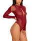 ფოტო #3 პროდუქტის Women's Cut Out Hosiery 1 Pc Bodysuit Lingerie