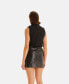 Women's Leather Skirts, Black